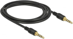 Delock 3.5 mm Jack Audiokabel 4-Pin M/M - CTIA - Verguld - 2 meter