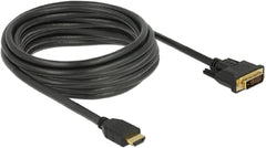 Delock HDMI naar DVI Kabel (24+1) - Bidirectioneel - 5 meter