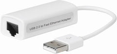 MicroConnect USB 2.0 naar RJ45 Ethernet Netwerkadapter - Wit