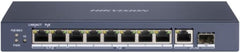 Hikvision - DS-3E0510HP-E - HIKVISION - Netwerkschakelaar - 10 Gigabit poorten - Laag 2-2 Hi-PoE-poorten - Metaal - DS-3E0510HP-E