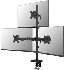 Neomounts DS60-600BL2-1 Triple Monitorarm - Geschikt voor 10-32 inch - Zwart