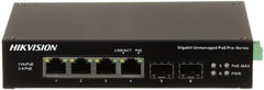 Hikvision DS-3T0506HP-E/HS Industriële Gigabit PoE Switch - 6 Poorten