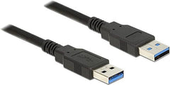 DeLOCK USB 3.0 Type-A naar Type-A Kabel - 1,5 meter - Zwart