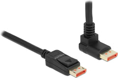 Delock DisplayPort kabel stekker recht naar stekker 90° boven hoek 2 m