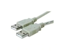 MicroConnect USB 2.0 A naar A Kabel - Mannelijk naar Mannelijk - 1 meter - Grijs