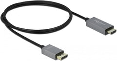 DeLOCK Actieve DisplayPort 1.4 naar HDMI Kabel - 4K 60Hz - HDR - 1m