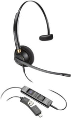 Poly - EncorePro 515-M (Plantronics) USB-A- en USB-C-headset - geoptimaliseerd voor teams - Werkt met Avaya, Genesys en Cisco Container Platforms - Monaural
