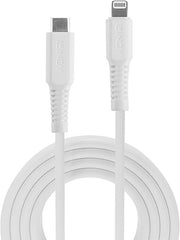 LINDY 31316 [MFi gecertificeerd] 1 m USB type C naar Lightning-kabel, wit