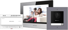 Hikvision DS-KIS702Y Video Intercom Set met Buitenpost, Binnenpost & Switch