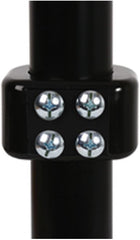 B-Tech BT7051 System 2 dubbele houder (voor accessoires, 50 mm diameter) zwart