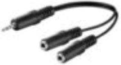 MicroConnect AUDLL02 Hoogwaardige Audiokabel - 1m - Zwart