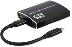 Gembird A-CM-HDMIF2-01 USB-C naar Dual HDMI Adapter - 4K 60Hz - Zwart