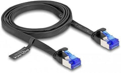DeLOCK Platte Cat.6A RJ45 Patchkabel - 1 meter - Zwart