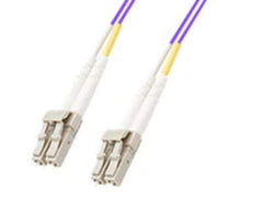 MicroConnect OM4 LC/UPC naar LC/UPC Duplex Glasvezelkabel - 2 meter (Paars)