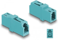 DeLOCK 87987 Glasvezel Koppeling LC Duplex - Aqua