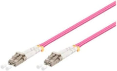 MicroConnect OM4 Duplex Glasvezelkabel LC/UPC naar LC/UPC - 7 meter - Paars