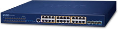 Planet SGS-6310-24P4X Layer 3 PoE+ Switch - 24 Poorten & 4x 10G SFP+ (370W)