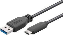 MicroConnect USB-A naar USB-C Kabel - USB 3.1 Gen 1 - 5 Gbps - 2 Meter - Zwart