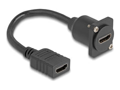 DELOCK D-Typ HDMI Kabel Buchse zu Buchse schwarz 20 cm
