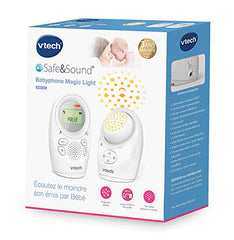 VTech - BM1212 - Babyfoon Magic Light - audio babyfoon met projectie - versie FR, wit