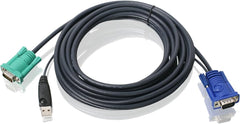 IOGEAR Bonded KVM-kabel, USB, VGA, 16 voet, G2L5205U