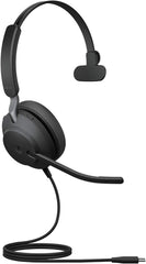 Jabra Evolve2 40 Mono Headset - USB-C - Microsoft Teams - Zwart