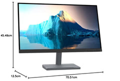 Lenovo L27q-35 (27") 2560x1440 pixels, QHD, monitor (HDMI, DP, reactietijd 4ms, AMD FreeSync) - Zwarte