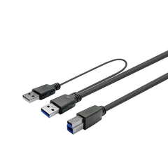 VivoLink Actieve USB 3.0 Kabel - USB-A naar USB-B - 10 Meter