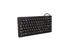 CHERRY Compact-Keyboard G84-4100, Amerikaanse indeling, QWERTY-toetsenbord, bedraad toetsenbord, compact ontwerp, ML-mechanisme, zwart