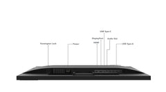 Lenovo Display met webcam L32p-30, 32 inch, 4K UHD, IPS, 4 ms, HDMI, DP, USB-C, Free Sync en luidspreker