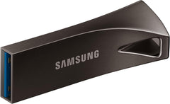 Samsung Bar Plus USB-stick, type A, 512 GB, 400 MB/s lezen, 110 MB/s schrijven, USB 3.2, schokbestendig, titanium grijs