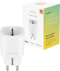 Hombli Smart Socket EU Slimme Wifi Stekker met Energiemeter - Wit