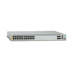 AT-x930-28GPX | 24-port 10/100/1000T PoE+, 4 SFP+ ports, stackable, Dual Hot-Swappable PSU, PSU not included