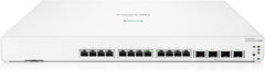 HPE Networking Instant On Switch Serie 1960 – Intelligent beheerde Layer 2+ Ethernet-switch met 12-poorts Gb 10Gb aggregator | 12x 10GBase-T | 4X SFP+ | Stapelbaar | EU-kabel (JL805A#ABB)