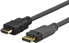 VivoLink DisplayPort naar HDMI Kabel - 5 Meter - Full HD - Zwart