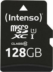 Intenso Premium MicroSDXC 128GB Geheugenkaart - UHS-I Class 10 met Adapter