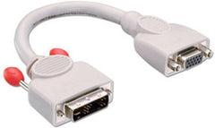 Lindy 41222 DVI-A naar VGA Adapterkabel - 0,2 meter - Grijs