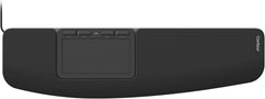 Contour Touch: bedraad ergonomisch touchpad voor Windows 10/11, multi-touch, hoogprecisie glazen trackpad, klik overal, 4 programmeerbare toetsen, polssteun op volledig formaat.