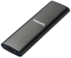 Philips Externe SSD 2TB - Ultra Speed USB-C (Tot 550 MB/s) - Aluminium
