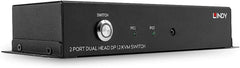 Lindy 39306 KVM-switch Dual Head DisplayPort 1.2, 2 poorten