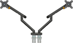 BakkerElkhuizen BE Flexible Dual Monitorarm - Geschikt voor 10-27 inch - Donkergrijs