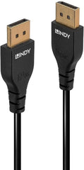 Lindy 36460 Slim DisplayPort 1.4 Kabel - 8K 60Hz / 4K 144Hz - 0,5 m