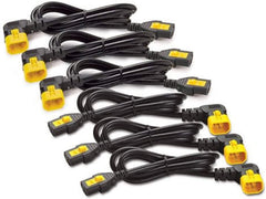 APC AP8702R-WW Locking Stroomkabelset C13 naar C14 (0,6m, 6-pack, Haaks)