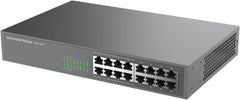 Grandstream GWN7702P Unmanaged Gigabit PoE Switch - 16 Poorten (8x PoE+)