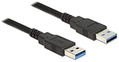 DeLOCK USB 3.0 Type-A naar Type-A Kabel - 0,5 meter - Zwart