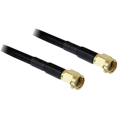 Delock WLAN-antenne-aansluitkabel [1x RP-SMA-stekker - 1x RP-SMA-stekker] 2.00m zwart