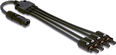 DeLOCK DL4 Solar Splitter Cable 1 x male to 4 x female 50 cm black