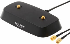 Delock 88739 1 m 2 x SMA 2 x SMA zwart coaxkabel - coaxkabel (2 x SMA, 2 x SMA, 1 m, zwart, -10-55 °C)