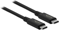 DeLOCK 86980 USB4 Gen 2x2 USB-C Kabel - 20 Gbps - 100W PD - 2 meter - Zwart