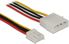 DELOCK Stroomkabel 4 pin stekker > 4 pin Floppy socket 60 cm